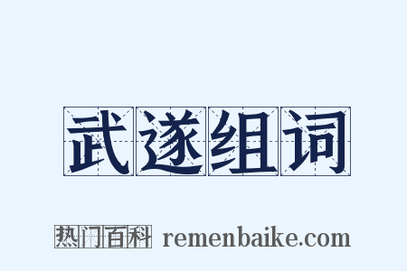 武遂组词是什么意思的图片